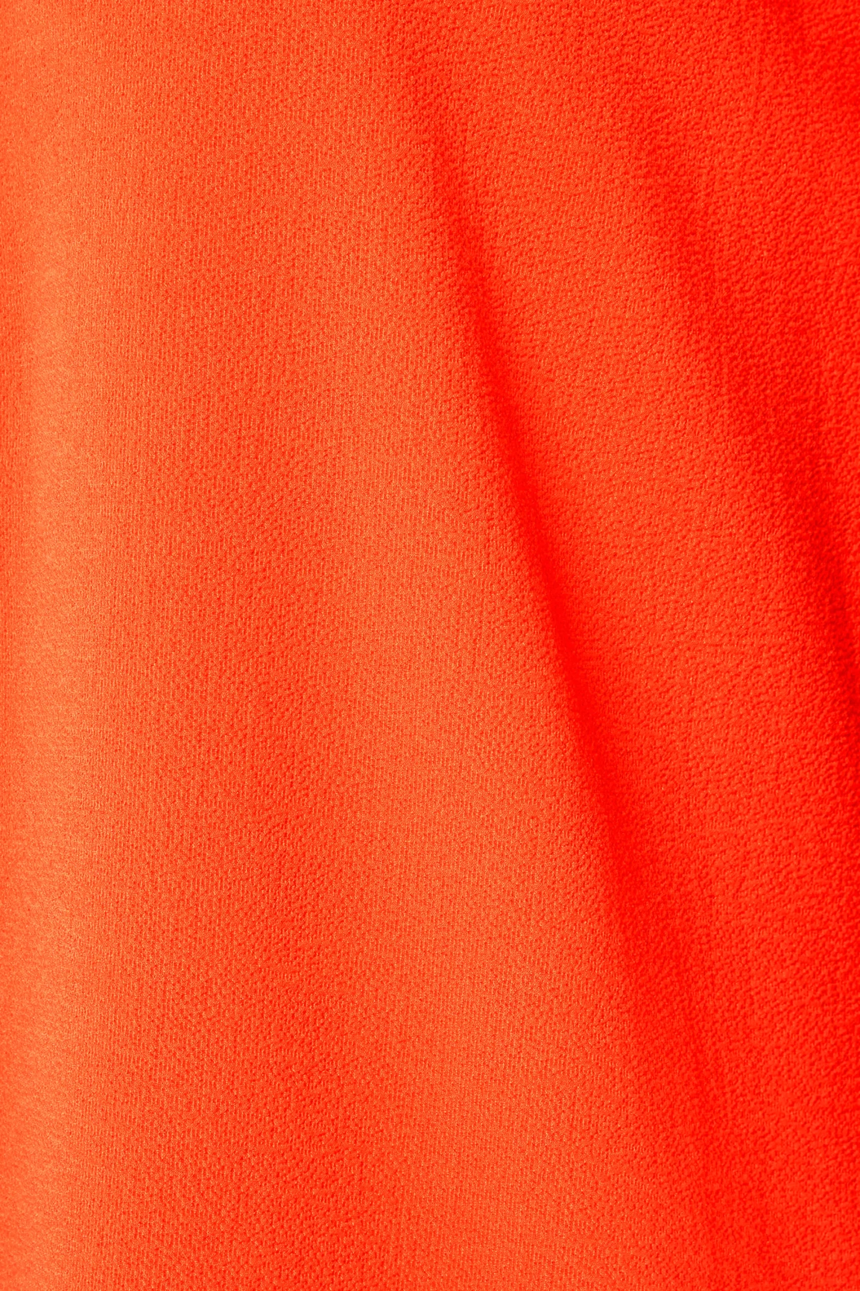 M&Co Womens Bright Orange Statement Button Tab Sleeve Shirt>Women Shirts