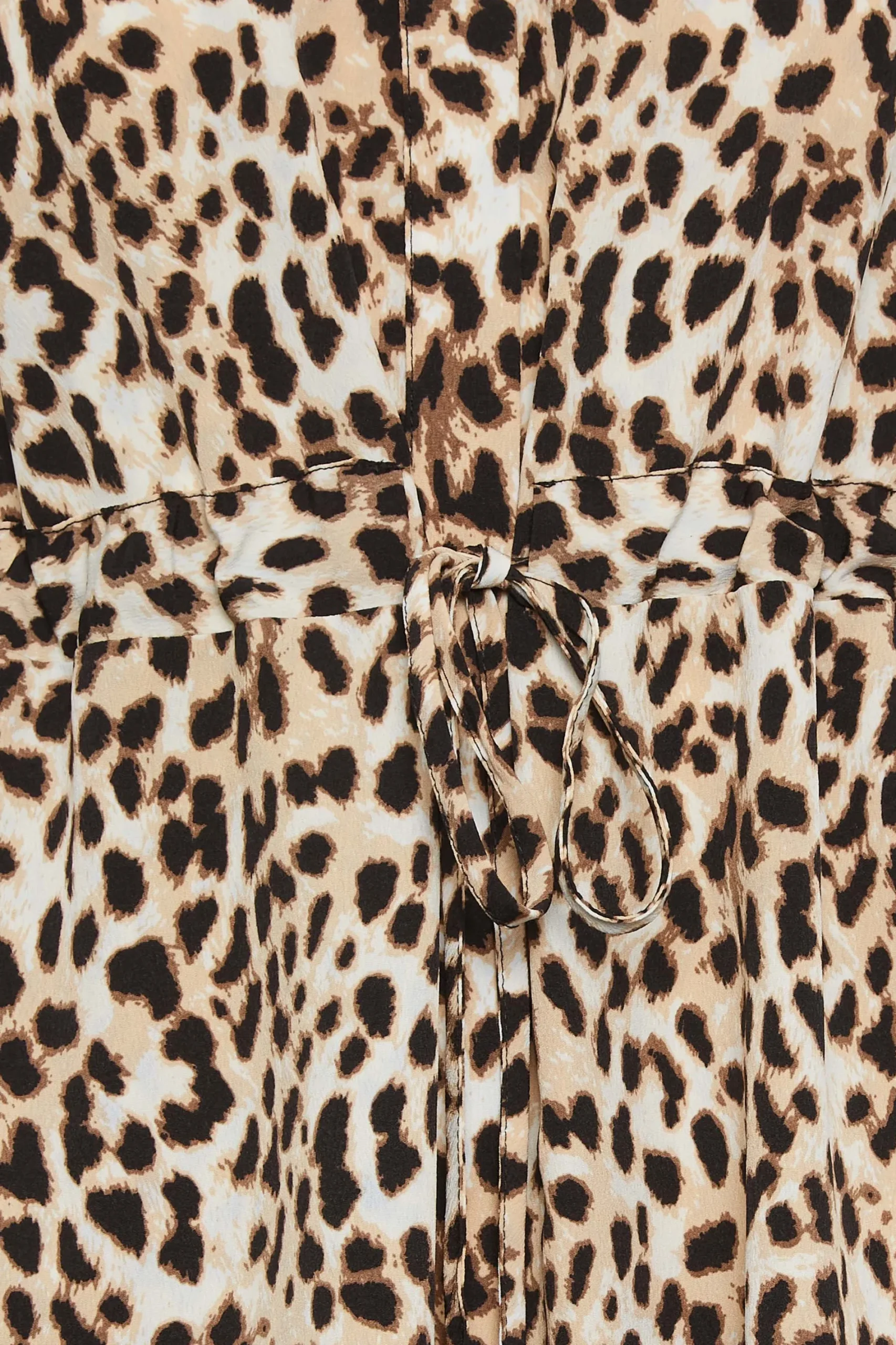 M&Co Womens Brown Animal Print Tie Waist Tunic Shirt>Women Shirts