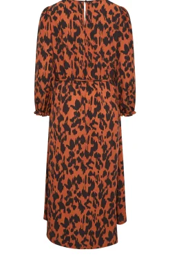 M&Co Womens Brown Leopard Print Smock Dress><noscript><img width=