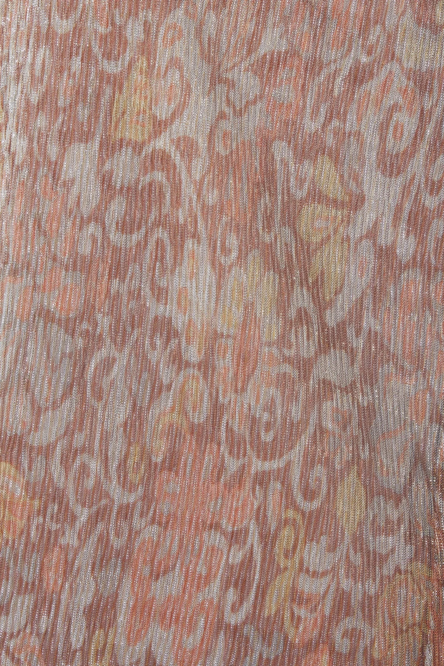 M&Co Womens Brown Paisley Print Glitter Blouse>Women Short Sleeve Tops