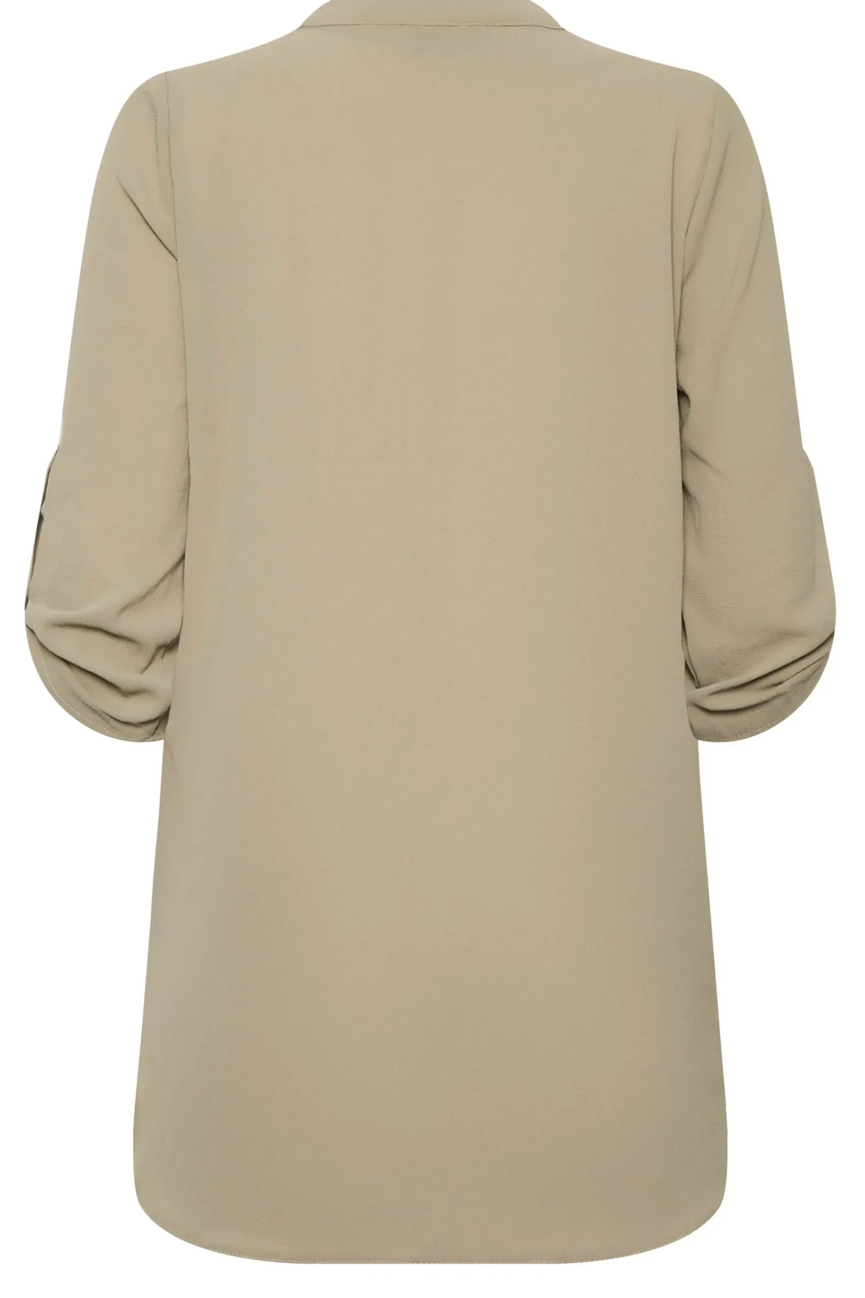 M&Co Womens Brown Statement Button Tab Sleeve Shirt>Women Shirts