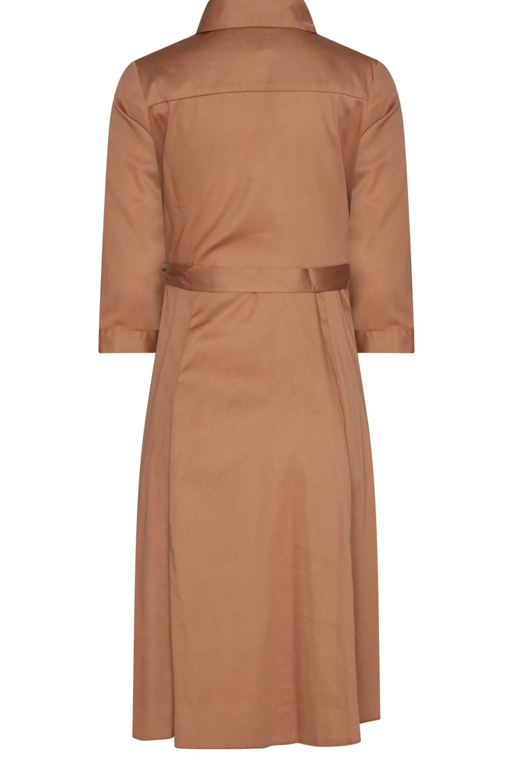 M&Co Womens Brown Tie Waist Shirt Dress>Women Wedding Guest Dresses