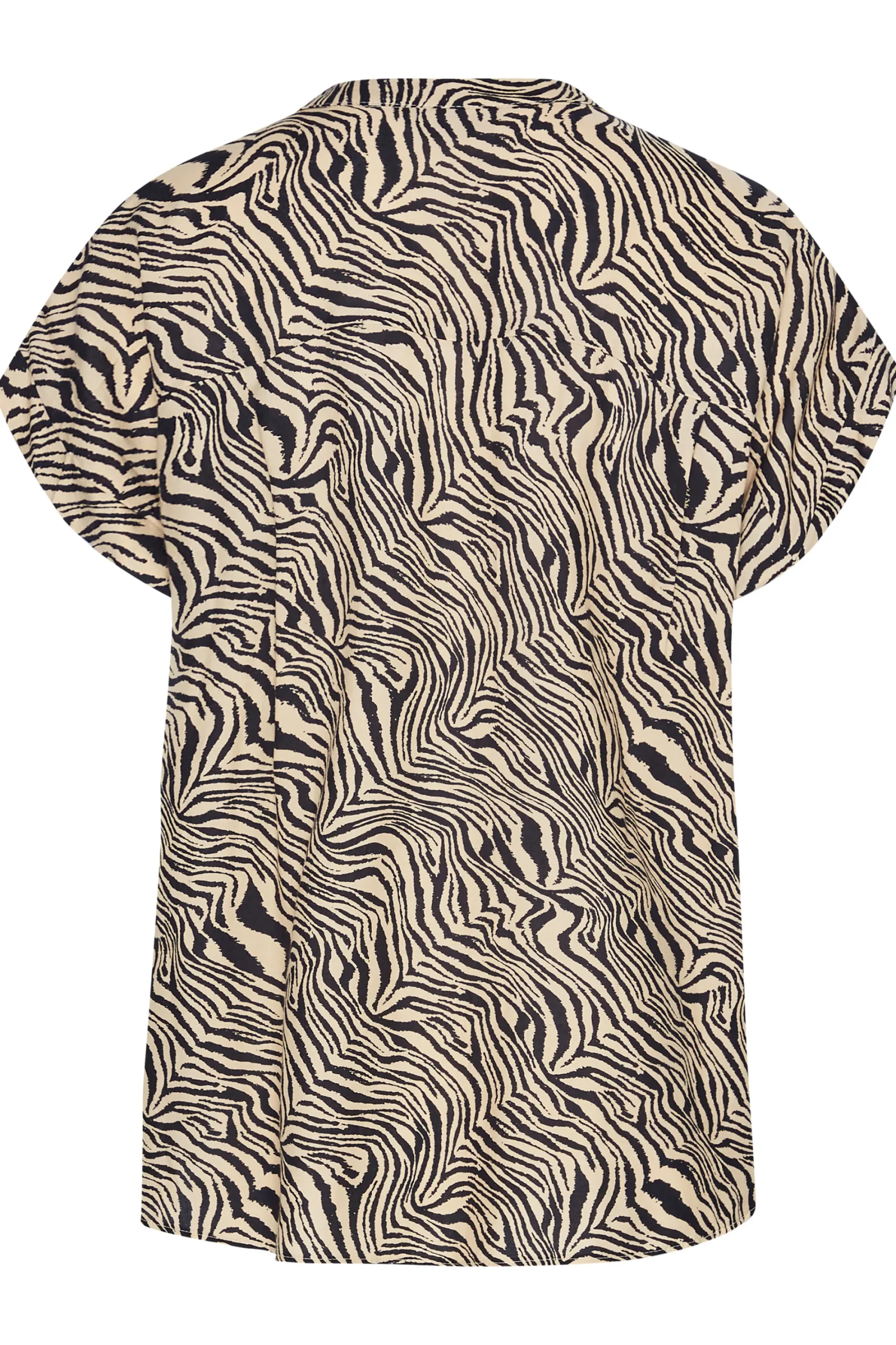 M&Co Womens Brown Zebra Print Shirt>Women Shirts