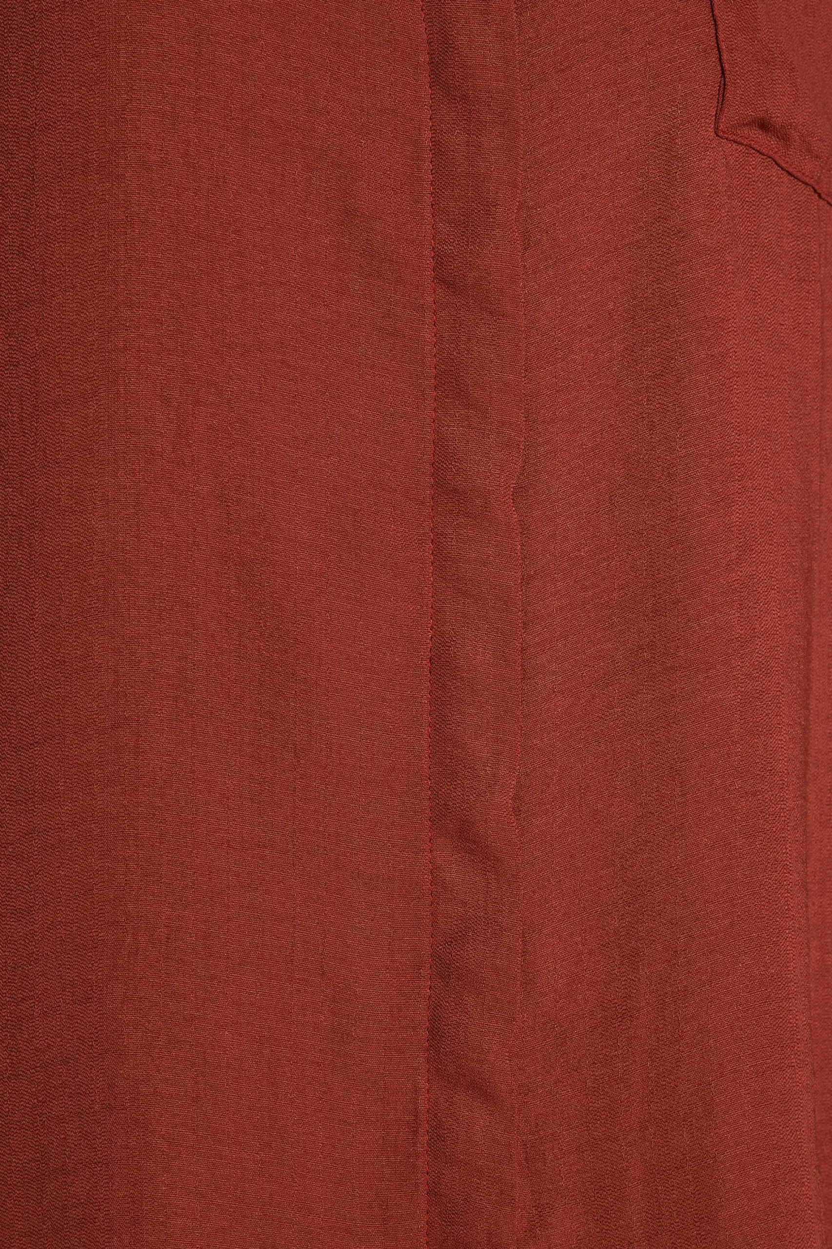 M&Co Womens Burnt Orange Button Through Pocket Shirt>Women Shirts