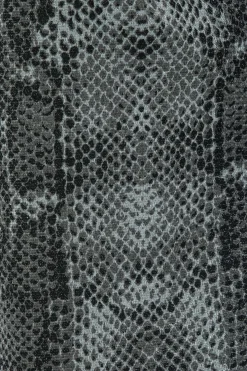 M&Co Womens Charcoal Grey Snake Print Keyhole Blouse><noscript><img width=