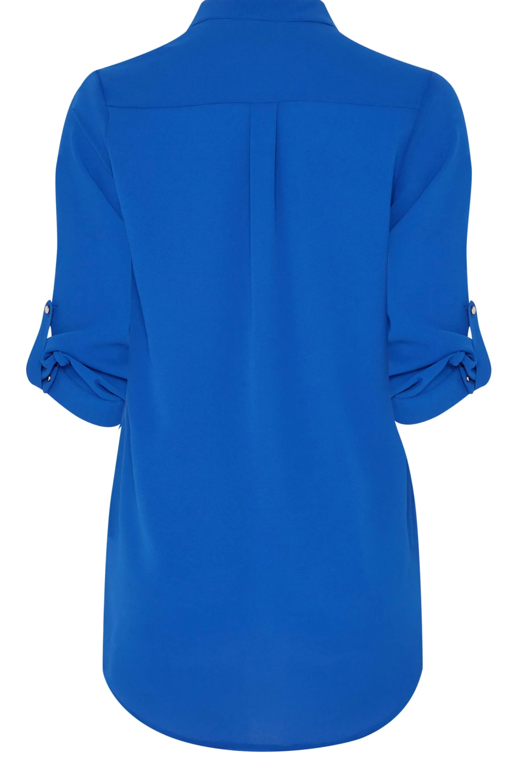 M&Co Womens Cobalt Blue Tab Sleeve Blouse>Women Shirts