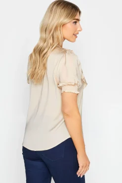 M&Co Womens Cream Frill Front Blouse><noscript><img width=