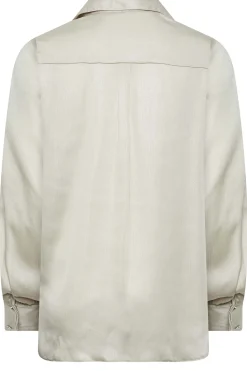 M&Co Womens Cream Satin V-Neck Blouse><noscript><img width=
