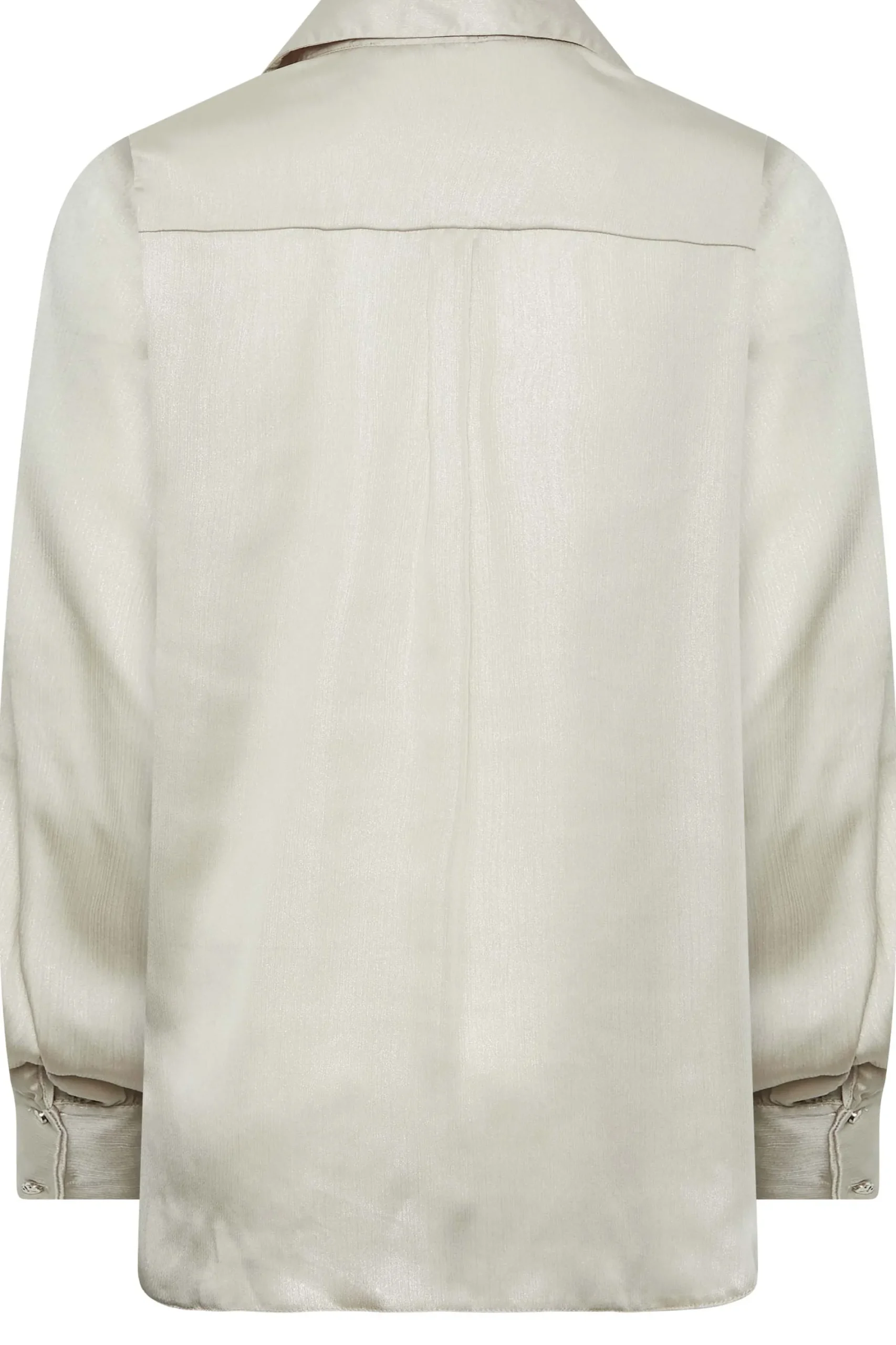 M&Co Womens Cream Satin V-Neck Blouse>Women Shirts