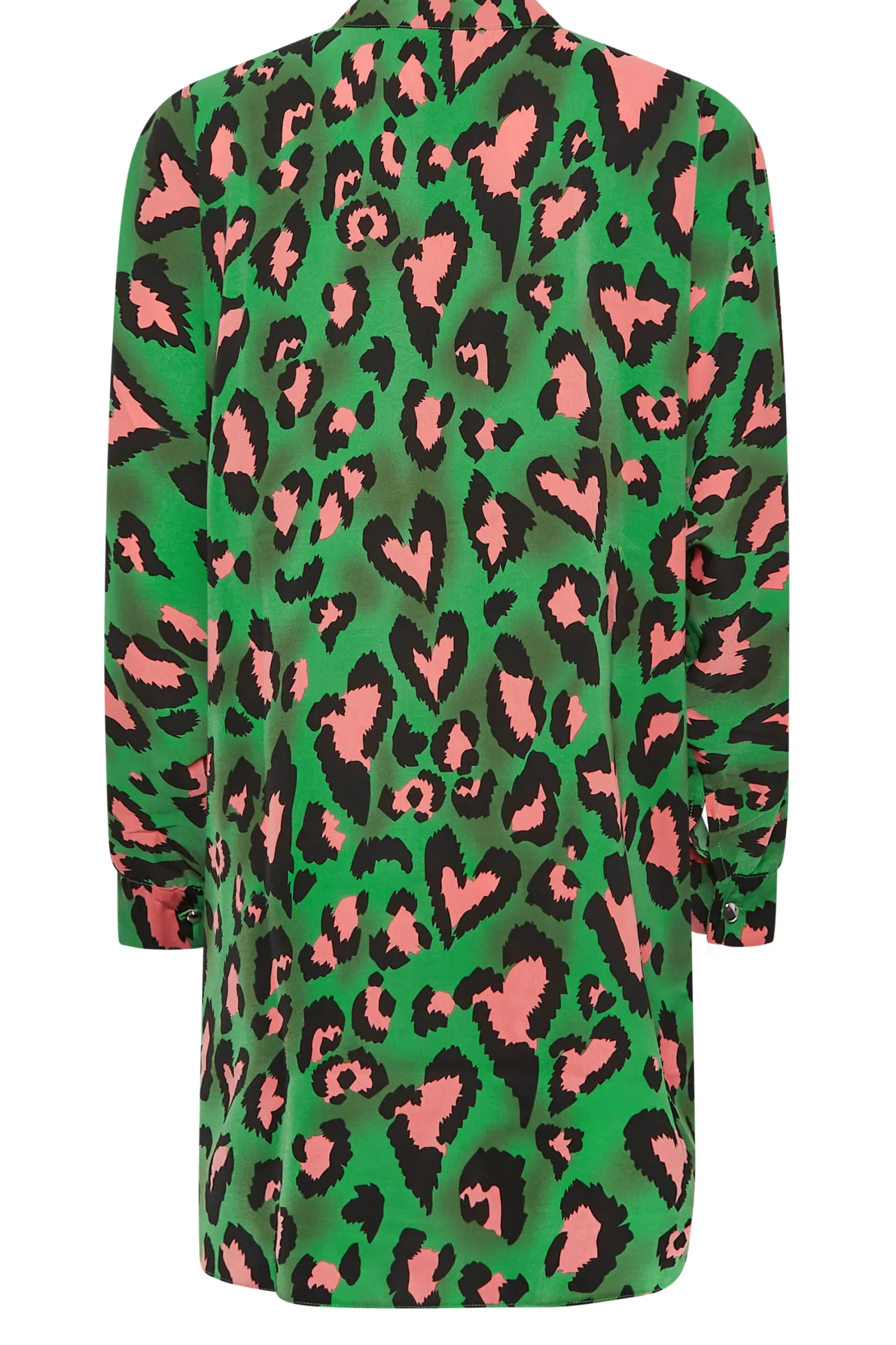 M&Co Womens Dark Green Leopard Print Blouse>Women Shirts