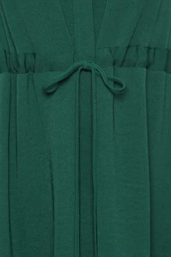 M&Co Womens Emerald Green Tie Waist Tunic Shirt><noscript><img width=