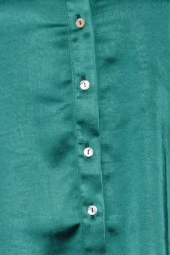 M&Co Womens Emerald Green Satin Shirt><noscript><img width=