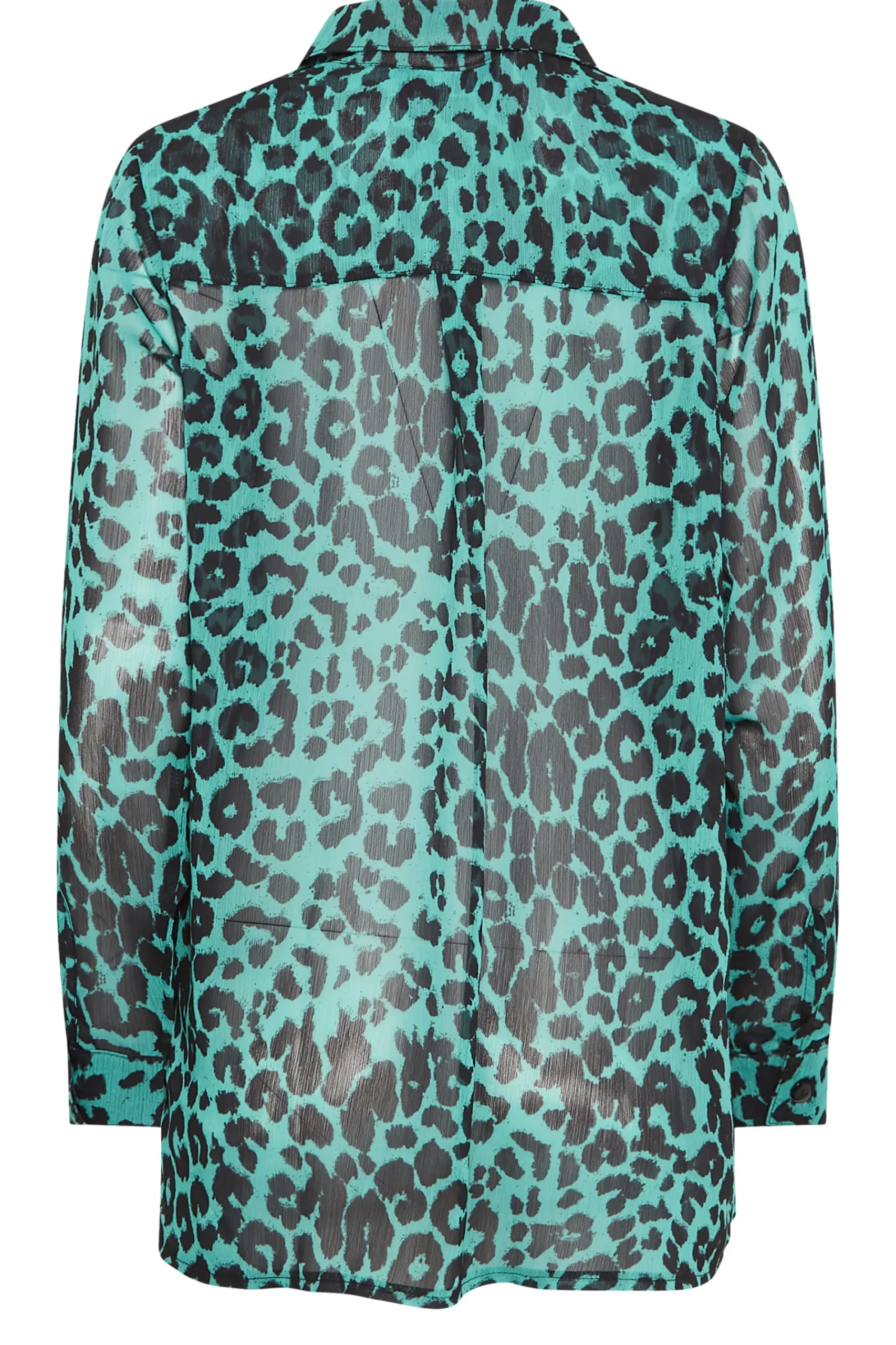 M&Co Womens Green Animal Print Longline Shirt>Women Shirts