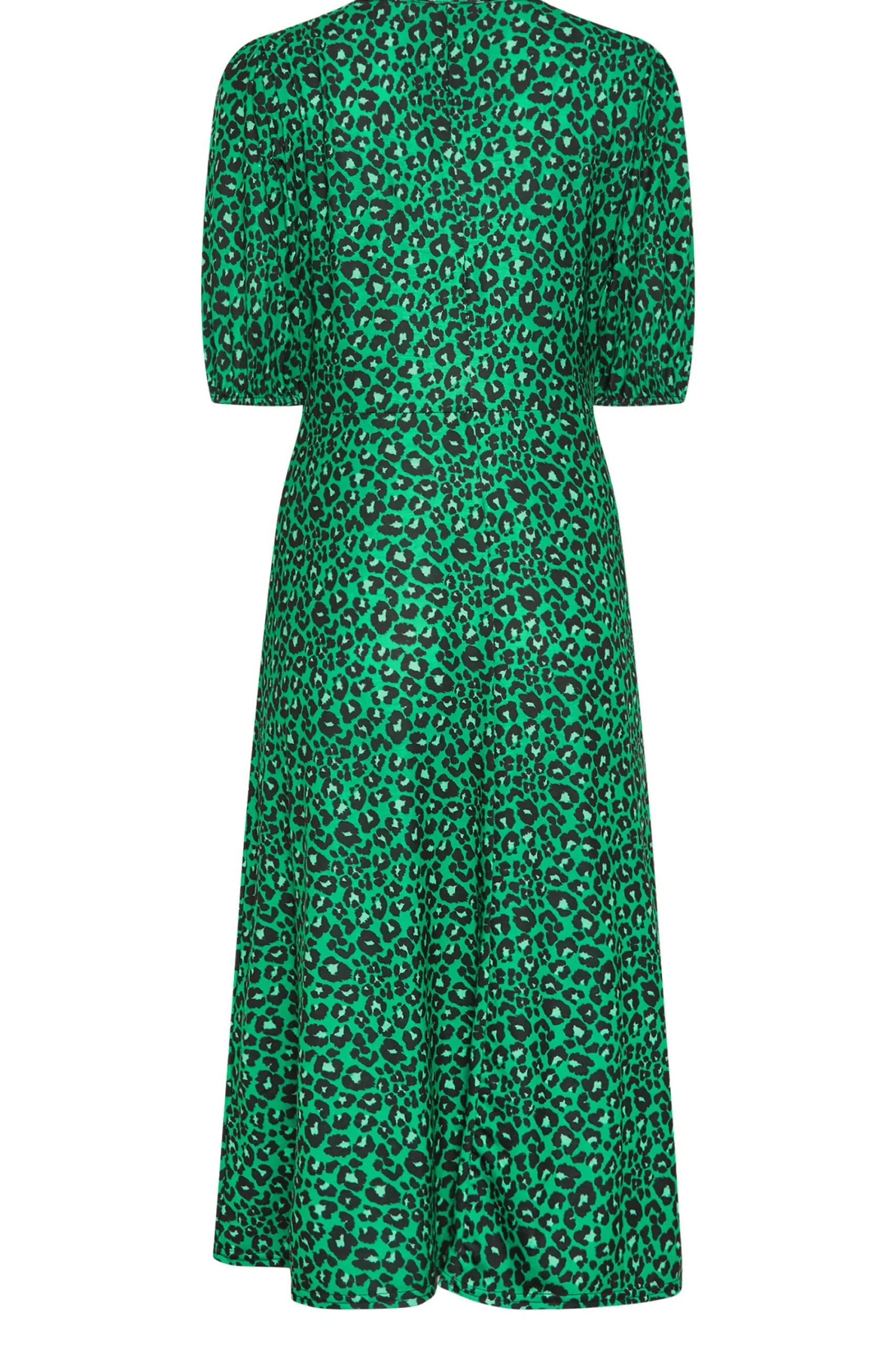 M&Co Womens Green Animal Print Dress>Women Midi Dresses