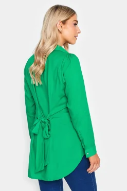 M&Co Womens Green Button Through Tunic Shirt><noscript><img width=