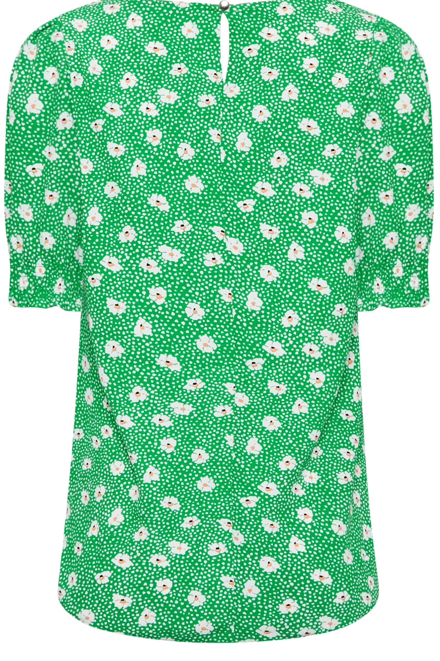 M&Co Womens Green Daisy Print Blouse>Women Short Sleeve Tops