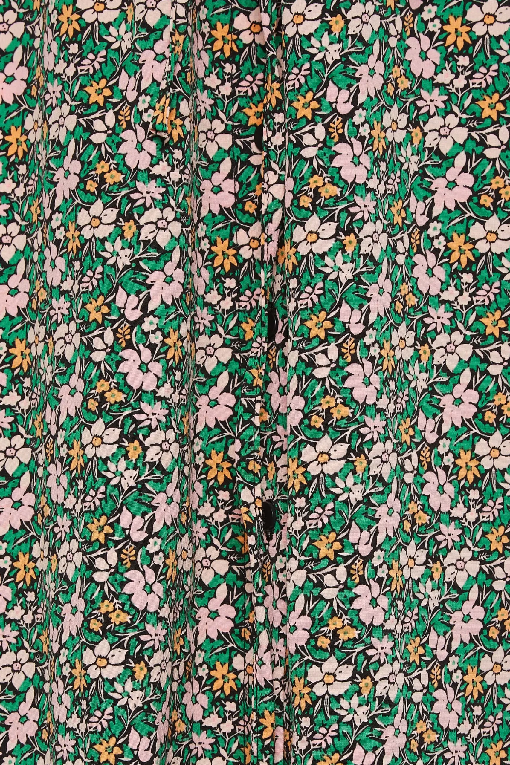 M&Co Womens Green Floral Print Midi Shirt Dress>Women Shirt Dresses