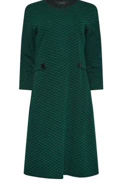 M&Co Womens Green Jacquard Shift Dress><noscript><img width=