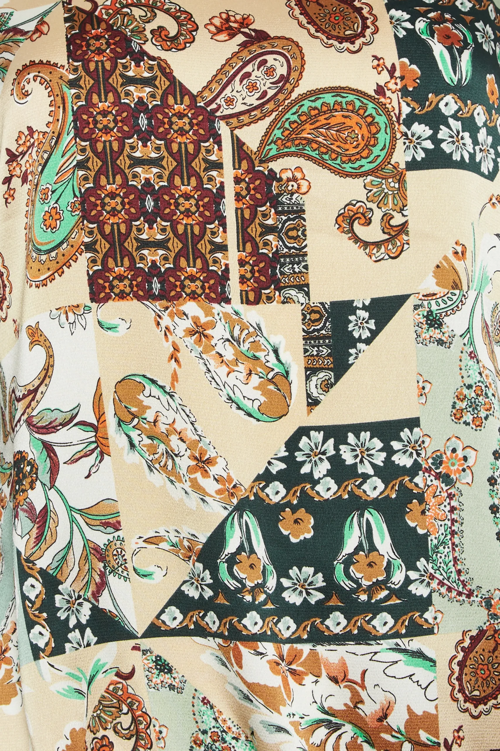 M&Co Womens Green Paisley Print Short Sleeve Blouse>Women Short Sleeve Tops