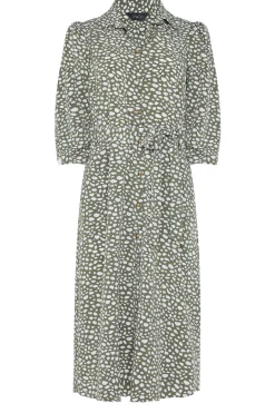 M&Co Womens Green Spot Print Shirt Dress><noscript><img width=
