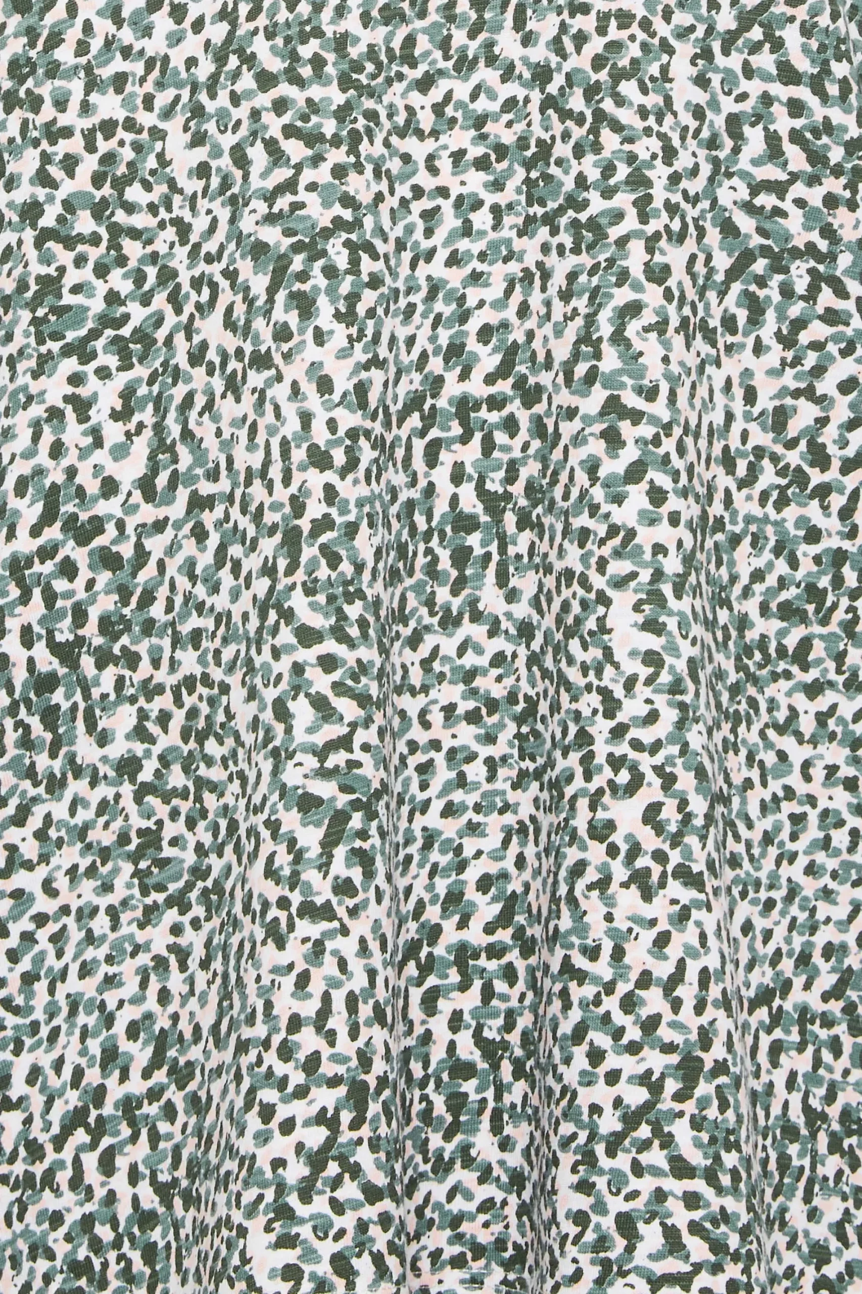 M&Co Womens Green Spot Print Collared Long Sleeve Cotton Top>Women T-Shirts