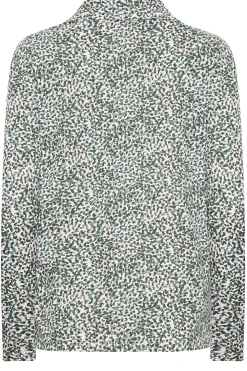 M&Co Womens Green Spot Print Collared Long Sleeve Cotton Top><noscript><img width=