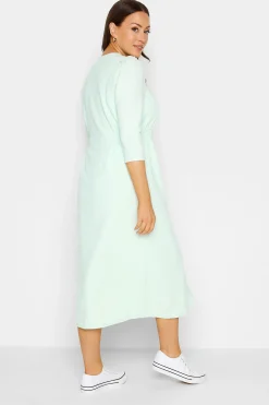 M&Co Womens Green Textured Button Through Dress><noscript><img width=