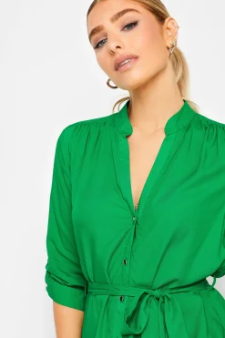 M&Co Womens Green Tie Waist Blouse><noscript><img width=