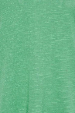 M&Co Womens Green V-Neck Long Sleeve Cotton T-Shirt><noscript><img width=