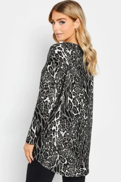 M&Co Womens Grey Animal Print Jumper><noscript><img width=
