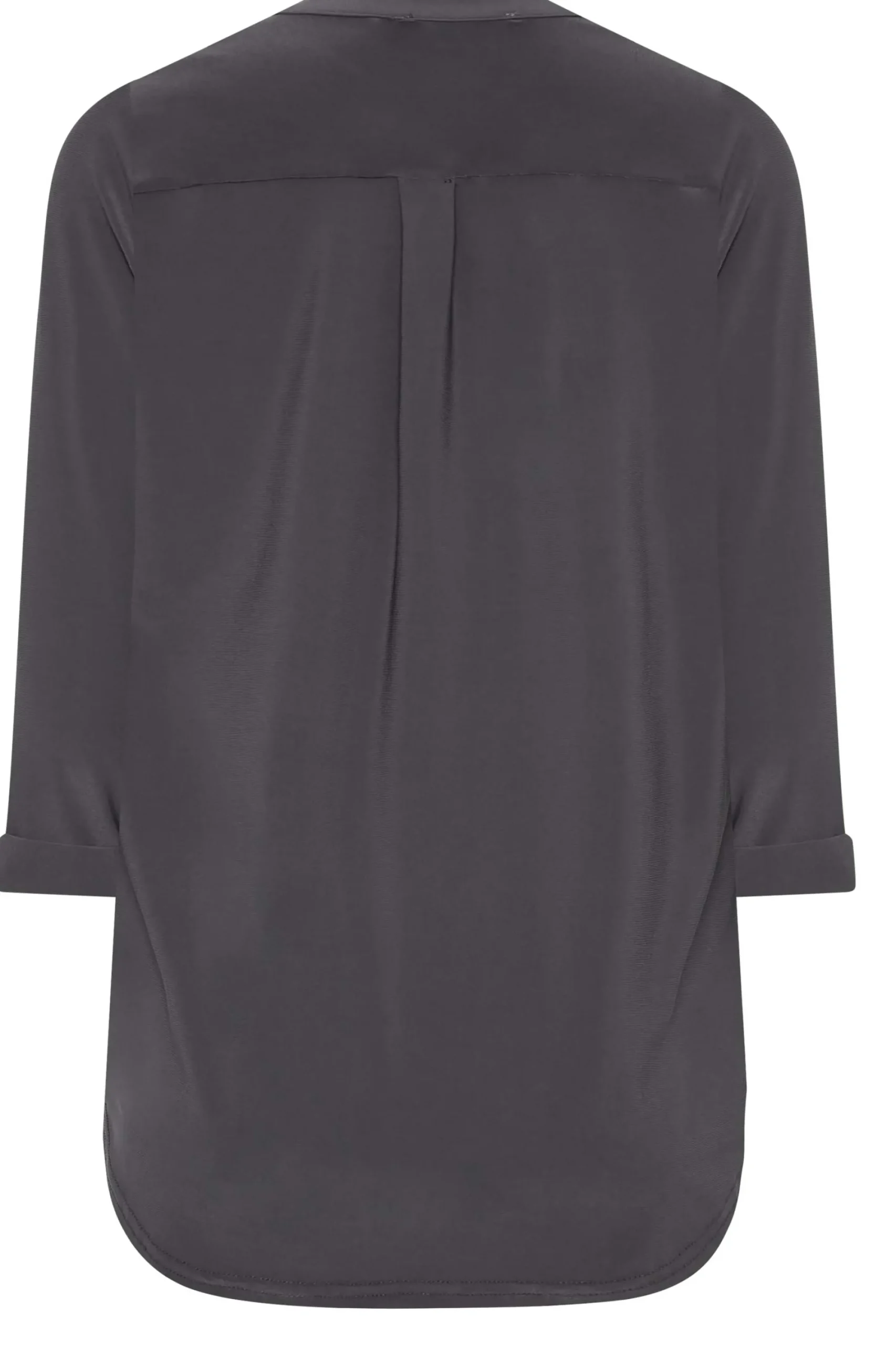 M&Co Womens Grey Half Placket Jersey Shirt>Women Shirts