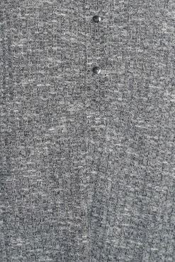 M&Co Womens Grey Marl Half Placket Jersey Shirt><noscript><img width=