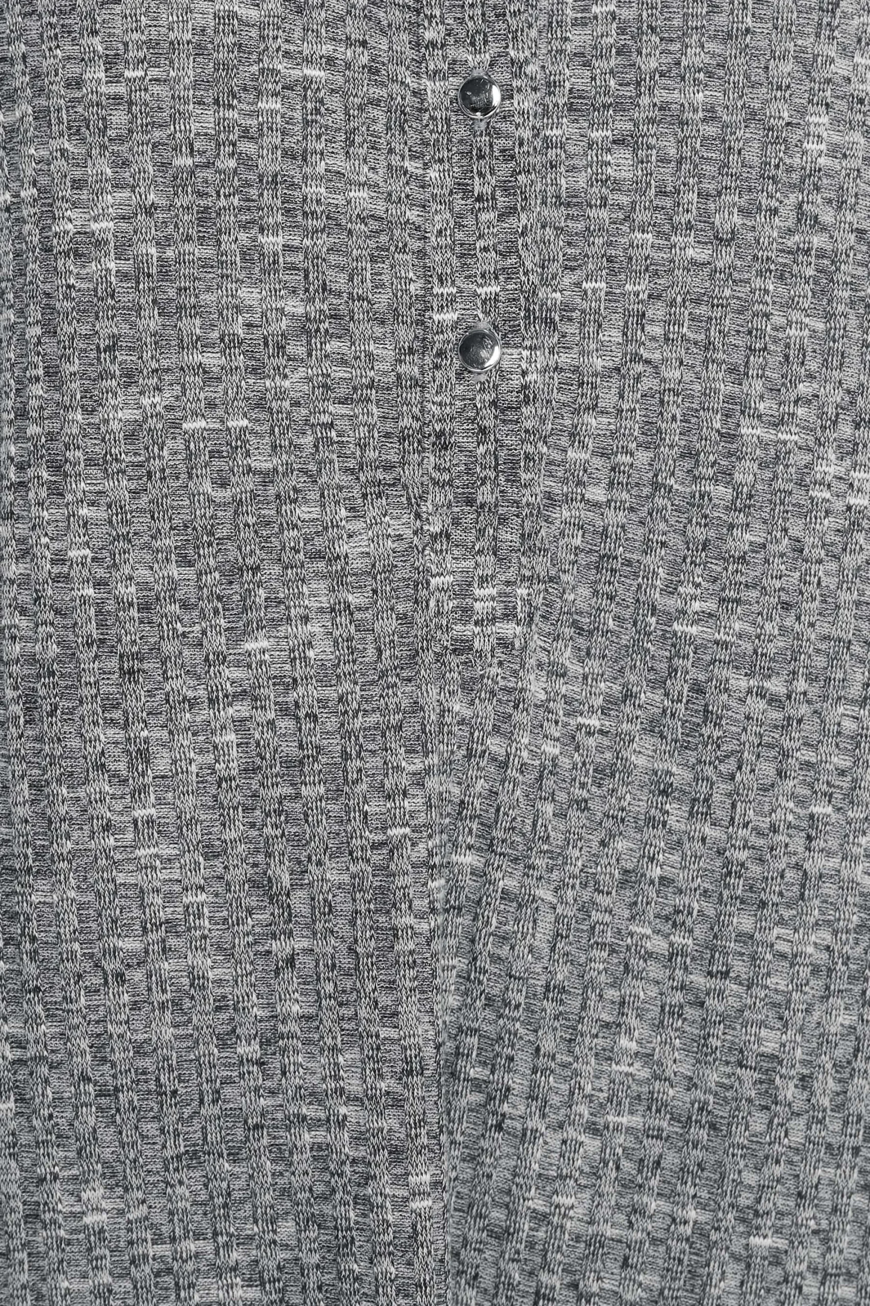 M&Co Womens Grey Marl Half Placket Jersey Shirt>Women Shirts