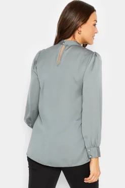 M&Co Womens Grey Satin Blouse><noscript><img width=