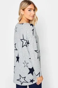 M&Co Womens Grey Star Print Jumper><noscript><img width=
