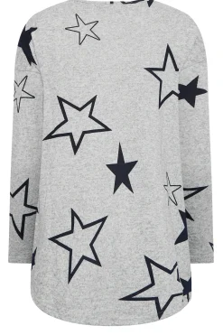 M&Co Womens Grey Star Print Jumper><noscript><img width=