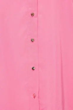 M&Co Womens Hot Pink Tie Waist Tunic Shirt><noscript><img width=