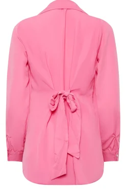M&Co Womens Hot Pink Tie Waist Tunic Shirt><noscript><img width=