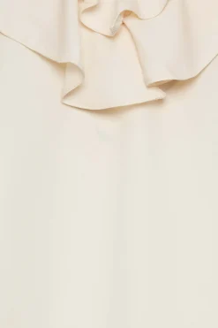 M&Co Womens Ivory White Frill Blouse><noscript><img width=