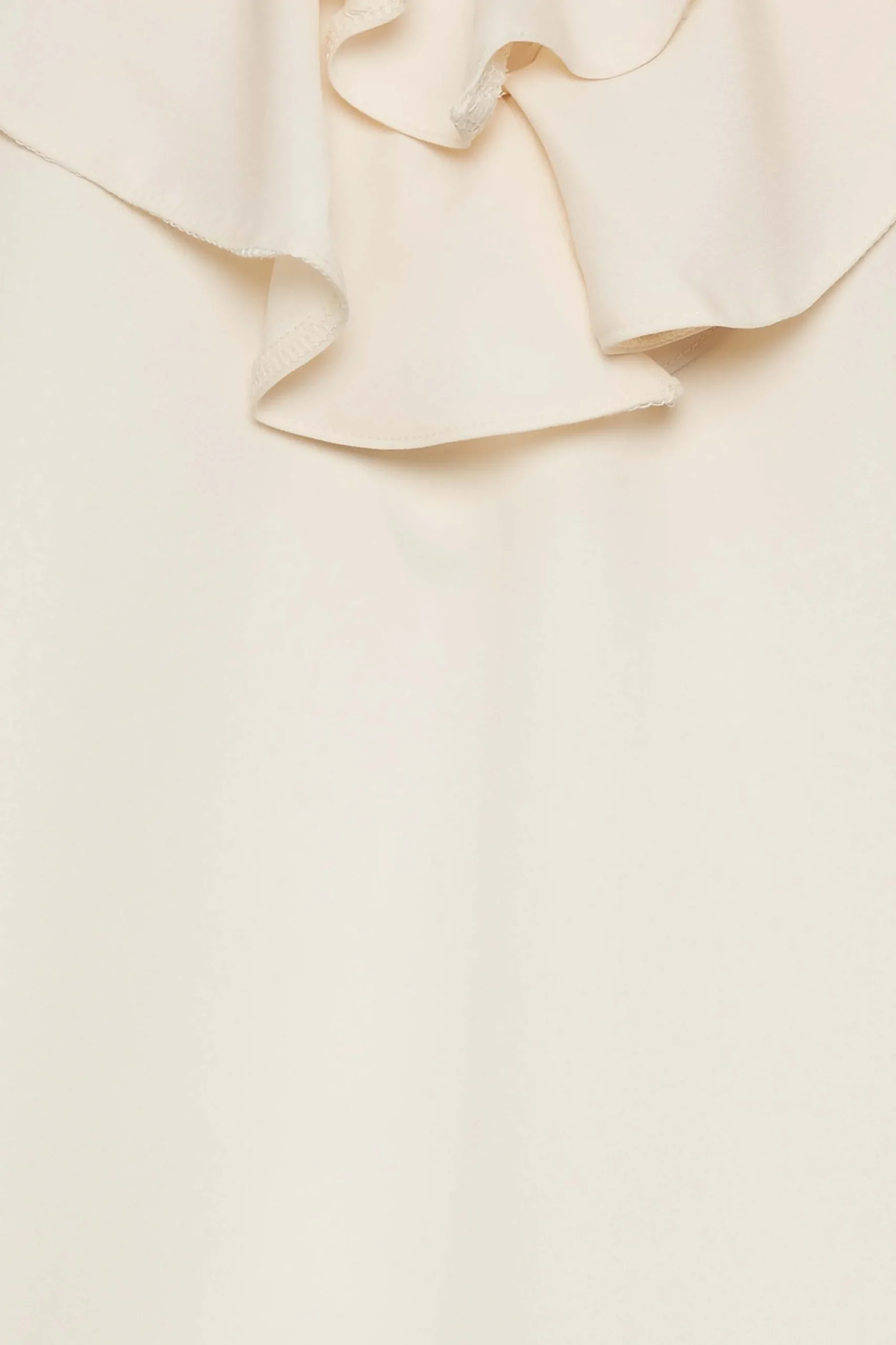 M&Co Womens Ivory White Frill Blouse>Women Short Sleeve Tops