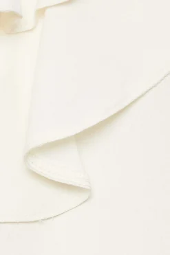 M&Co Womens Ivory White Frill Front Blouse><noscript><img width=