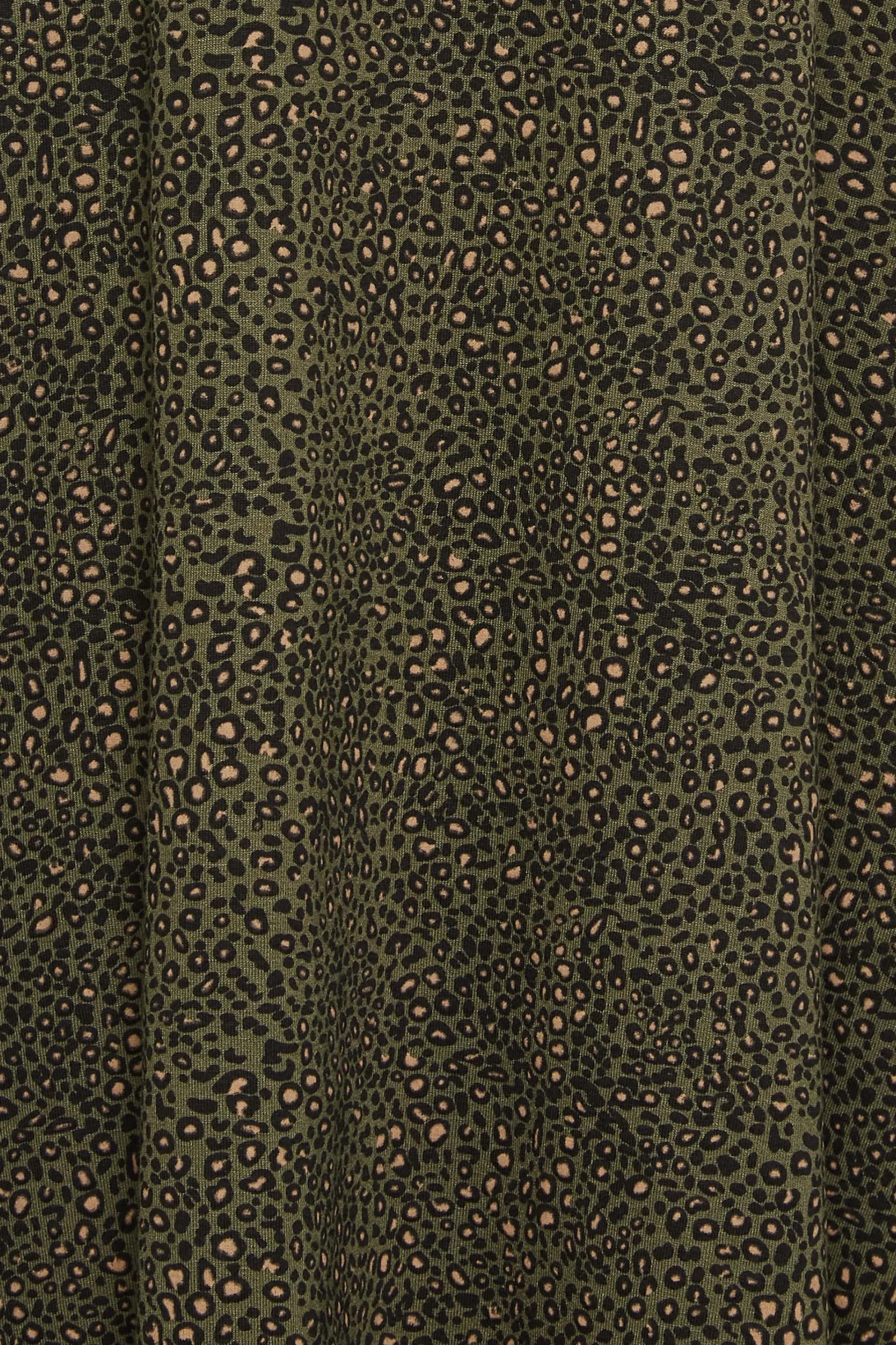 M&Co Womens Khaki Green Animal Markings Keyhole Maxi Dress>Women Maxi Dresses