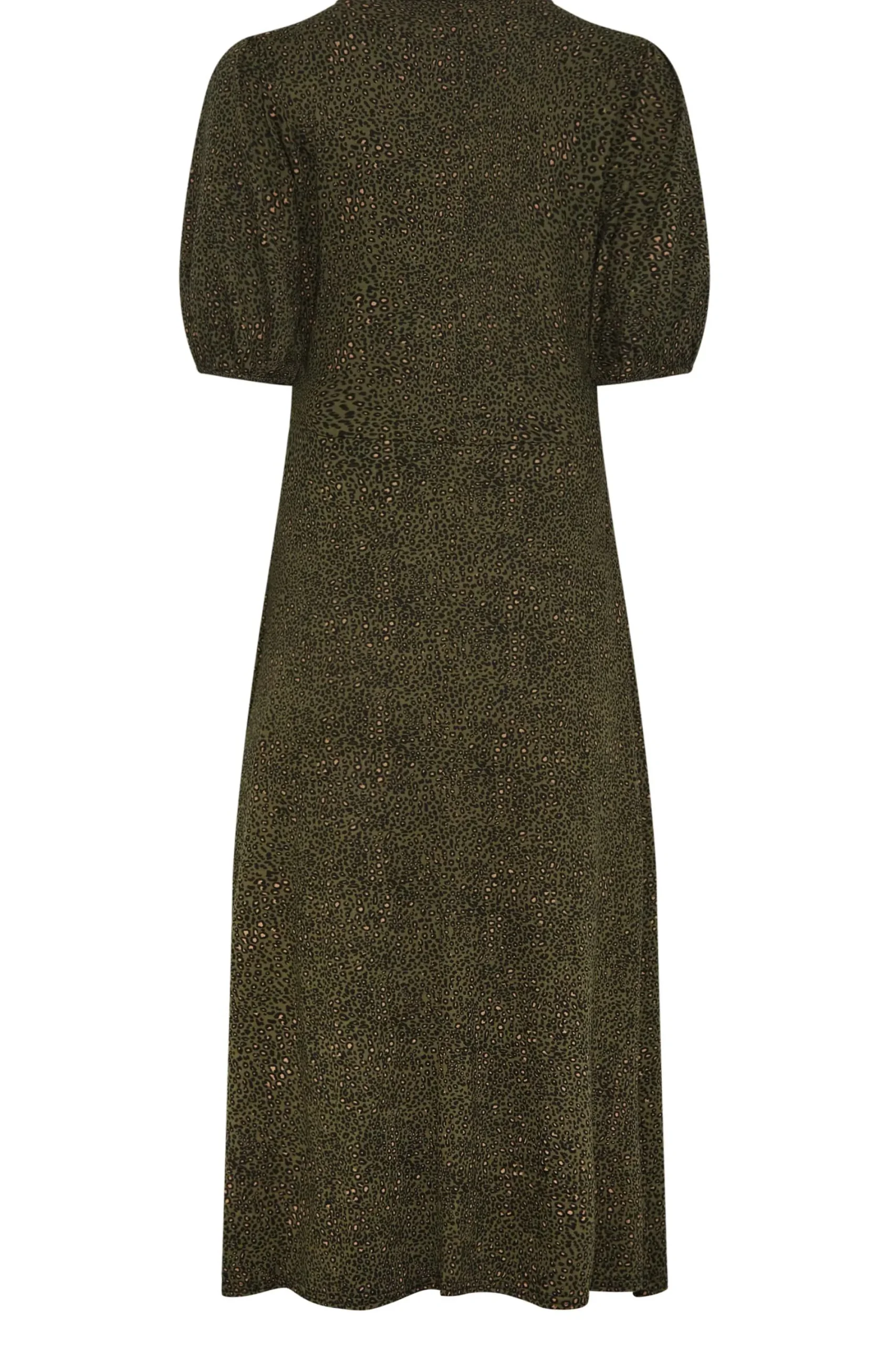 M&Co Womens Khaki Green Animal Markings Keyhole Maxi Dress>Women Maxi Dresses