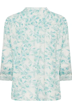 M&Co Womens Light Blue Floral Lace Detail Shirt><noscript><img width=