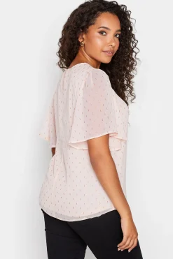 M&Co Womens Light Pink Glitter Blouse><noscript><img width=