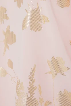 M&Co Womens Light Pink Floral Shimmer Blouse><noscript><img width=