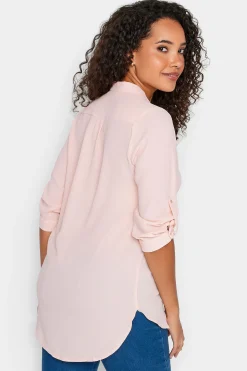 M&Co Womens Light Pink Tab Sleeve Blouse><noscript><img width=