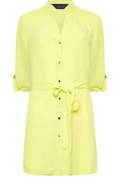 M&Co Womens Lime Green Tie Waist Blouse><noscript><img width=