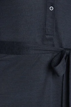 M&Co Womens Navy Blue Tie Waist Tunic Dress><noscript><img width=