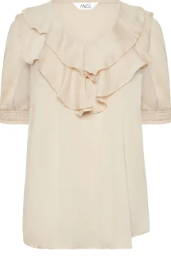 M&Co Womens Nude Frill Front Blouse><noscript><img width=